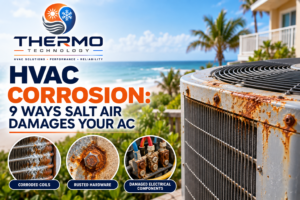 HVAC corrosion caused by coastal salt air